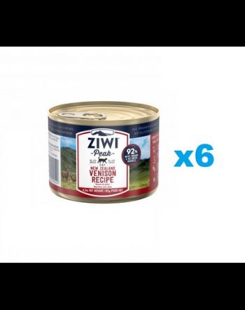 ZIWIPEAK Cat Venison conserve cu vanat pentru pisica 6x185 g