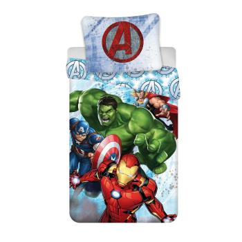 Lenjerie de pat din bumbac Avengers Heroes, 140 x 200 cm, 70 x 90 cm