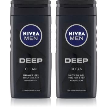 NIVEA MEN Deep Gel de duș pentru bărbați ambalaj economic