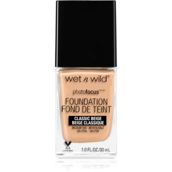 Wet n Wild Photo Focus Make-up lichid matifiant culoare Classic Beige 30 ml