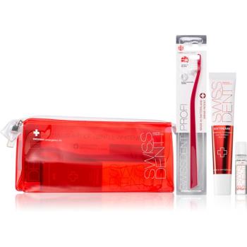 Swissdent Emergency Kit Red set pentru îngrijirea dentară pentru albirea si protectia smaltului dentar