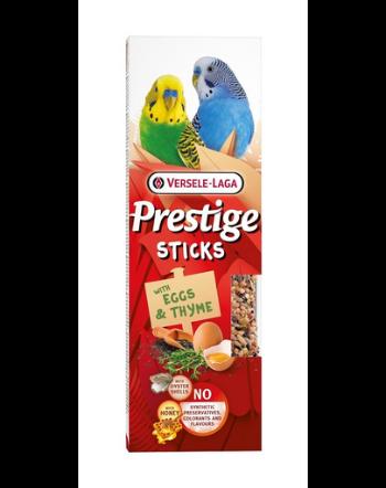 VERSELE-LAGA Prestige Sticks 2 sticks cu oua si cimbru pentru papagali mici 60g