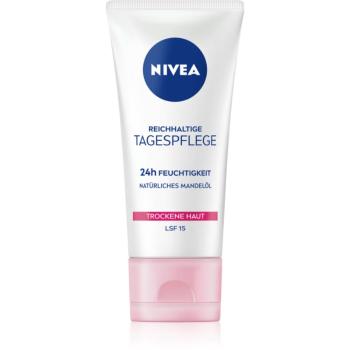 NIVEA Nourishing crema de zi hranitoare pentru tenul uscat SPF 15 50 ml