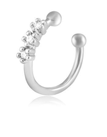Troli Cercel single placat cu argint VEDE092S