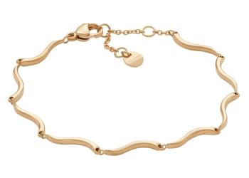 Skagen Brățară modernă placată cu aur pentru femei Wave SKJ1786710