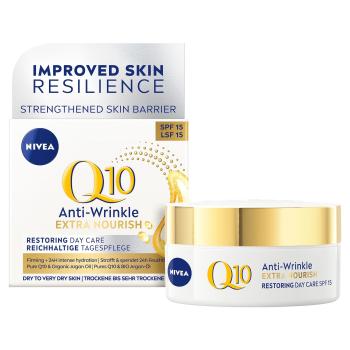 Nivea Cremă nutritivă antirid de zi Q10 OF 15 ( Anti-Wrinkle Extra Nourishing Cream) 50 ml