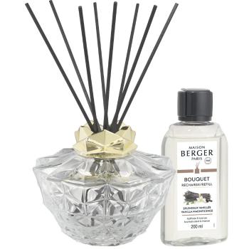 Maison Berger Paris Set cadou difuzor de aromă Kali transparent + umplere Vanilie magnifică 200 ml