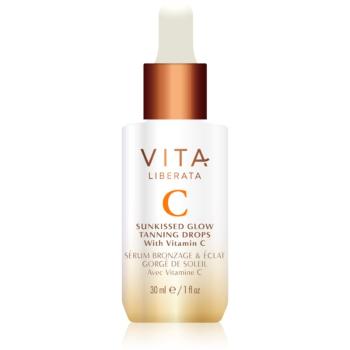 Vita Liberata Sunkissed Glow picaturi pentru bronzare faciale cu vitamina C 30 ml