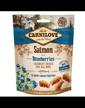 CARNILOVE Crunchy snacks Recompense pentru caine, cu somon si afine 200 g