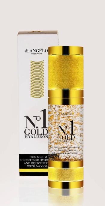 di ANGELO cosmetics Ser facial hidratant cu acid hialuronic No.1 Gold Hyaluron (Skin Serum For Intense Hydration) 30 ml