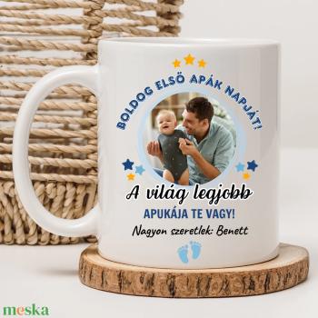 Első Apák napja - fényképes bögre apának
