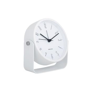 Karlsson 5989WH design ceas cu alarmă alb,diametru 12 cm