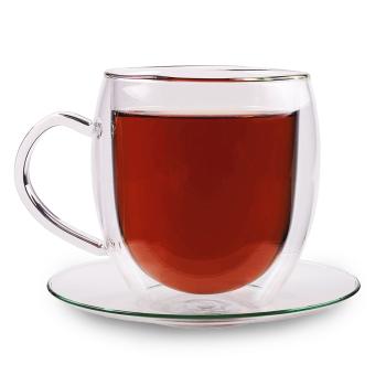 Feelino Pahar | 400 ml | Dublu perete | Sticlă borosilicată de înaltă caâlitate | Unic