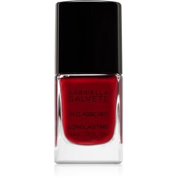 Gabriella Salvete Longlasting Enamel lac de unghii cu rezistenta indelungata lucios culoare 24 Classic Red 11 ml