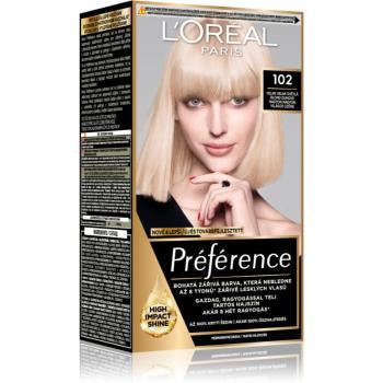 L’Oréal Paris Préférence culoare par culoare 102 Extremely Light Iridescent Blond 1 buc