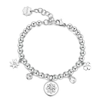 Brosway Brățară cu bile de oțel cu pandantive Chakra BHKB244