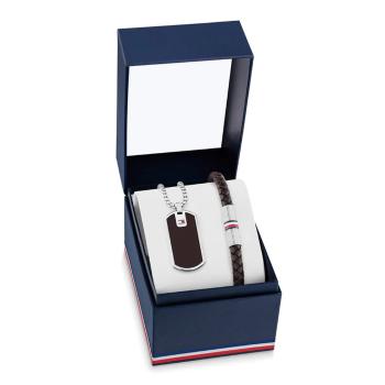 Tommy Hilfiger Set de bijuterii la modă din oțel 2770169 (colier, brățară)