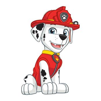 Autocolant 3D Paw Patrol Marshall, 14 x 20 cm