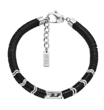 Diesel Brățară stilată bicoloră din oțel cu hematite DX1574931