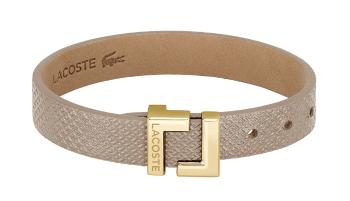 Lacoste Brățară elegantă din piele bej Lura 2040216