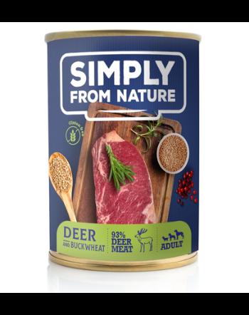 SIMPLY FROM NATURE Hrana umeda pentru caini, carne de vanat si hrisca 400 g