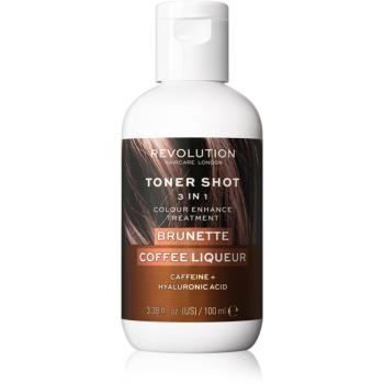 Revolution Haircare Toner Shot Brunette Coffee Liquer masca tonifianta si hranitoare 3 in 1 culoare Brunette Coffee Liquer 100 ml