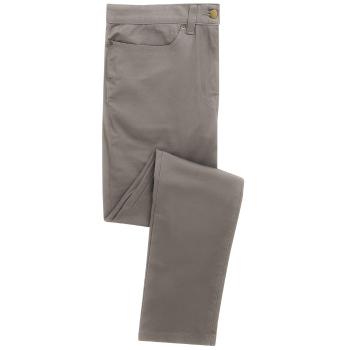 Premier Workwear Pánske nohavice Chino Performance - Oceľová | 38/34