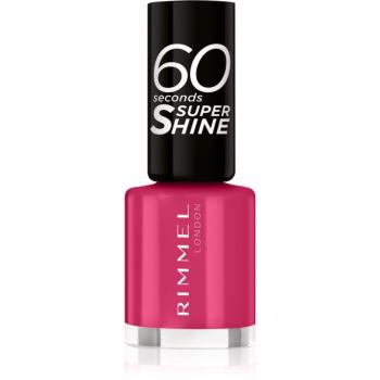 Rimmel 60 Seconds Super Shine lac de unghii culoare 323 Funtime Fuchsia 8 ml