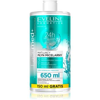 Eveline Cosmetics FaceMed+ apa micelara cu efect de matifiere 650 ml