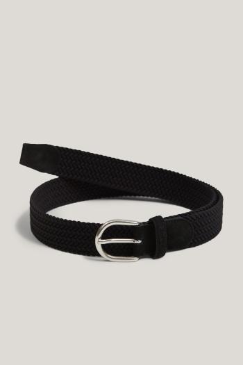 OPASEK GANT ELASTIC BRAIDED BELT BLACK