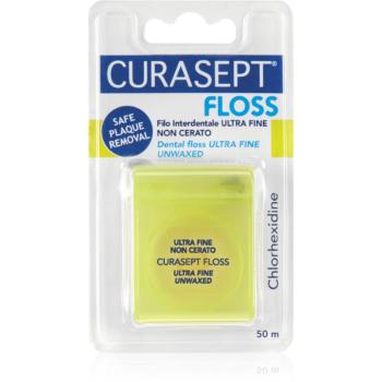 Curasept Dental Floss Ultra Fine Unwaxed ata dentara neceruita antibacterial 50 m