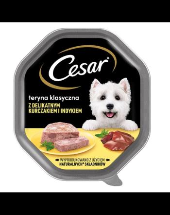 CESAR hrana pentru caini adulti, cu pui si curcan 14x150 g