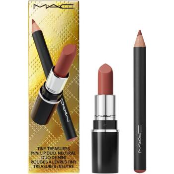 MAC Cosmetics Holiday Tiny Treasures Mini Lip Duo set cadou de buze culoare Neutral 2 buc