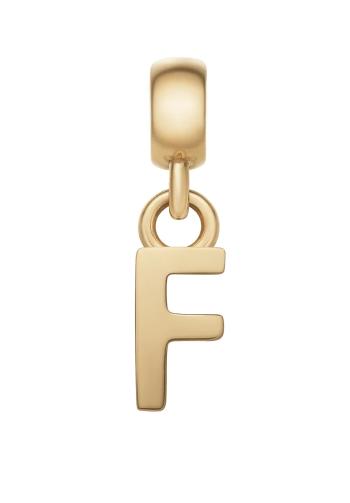 Daniel Wellington Pandantiv placat cu aur cu litera "F" Charms DW00400489