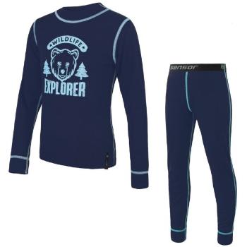 Sensor DOUBLE FACE SET WILD Gyerek funkcionális aláöltözet szett, kék, méret