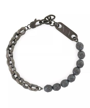 Armani Exchange Brățară decentă pentru bărbați cu hematit AXG0151060
