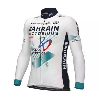 
                         Tricou de cilism pentru iarnă cu mânecă lungă - BAHRAIN VICTORIOUS 2025 
                