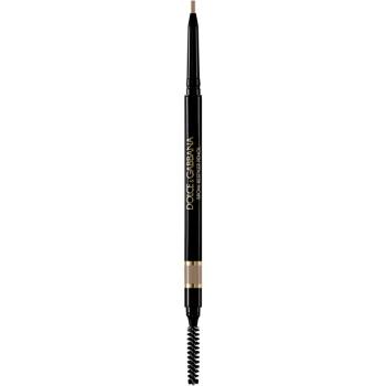 Dolce&Gabbana Brow Restyler Pencil creion pentru sprancene cu pensula culoare 01 Honey Blonde - Neutral Ash Beige 0.09 g