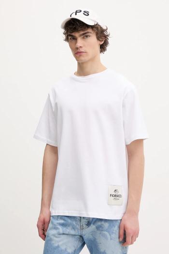 Bavlnené tričko Fiorucci Label Regular Fit T-Shirt pánske, biela farba, s nášivkou, U02SPTSH323CJ01WH01