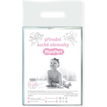 MonPeri Dry Baby Wipes servetele pentru curatare pentru nou-nascuti si copii 100 buc