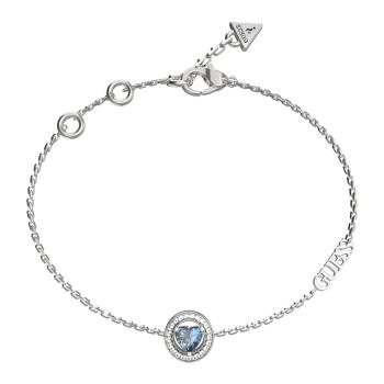 Guess Brățară delicată din oțel cu pietre de zircon M`ama Non M`ama JUBB04668JWRHLS 21 cm