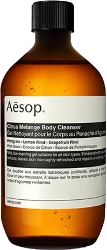 Aesop Gel delicat de curățare pentru corp, cu un parfum revigorant de citrice (Citrus Melange Body Cleanser) 500 ml cu capac