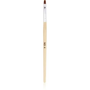 NEONAIL Wooden Brush perie pentru aplicarea produselor cu textură de gel tip No. 4 1 buc