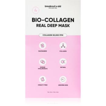 My White Secret Breakout+aid Bio-collagen real deep mask Masca de noapte cu colagen 4 buc