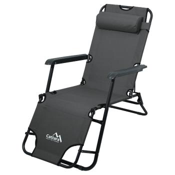 Cattara 13513 Șezlong pliabil Comfort, antracit,155 x 61 cm