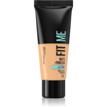 Maybelline Fit Me! Matte+Poreless machiaj mat pentru piele normală și grasă culoare 128 Warm Nude 30 ml