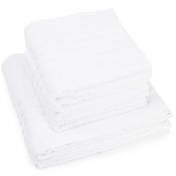 Set de prosoape Classic alb, 4 buc. 50 x 100 cm, 2 buc. 70 x 140 cm, alb