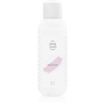 NaniNails NANI Peach acetonă pentru a îndepărta gelul de pe unghii 500 ml