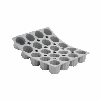 Formă de silicon De Buyer 1856.21D Mini Canelés,20 buc