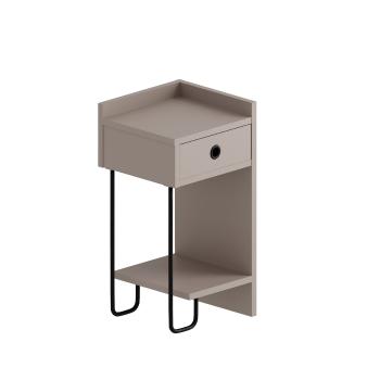 Măsuță de noptieră Sirius Right Light Mocha, gri